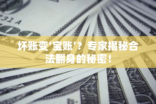 北京坏账变‘宝账’？专家揭秘合法翻身的秘密！