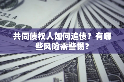 北京共同债权人如何追债？有哪些风险需警惕？
