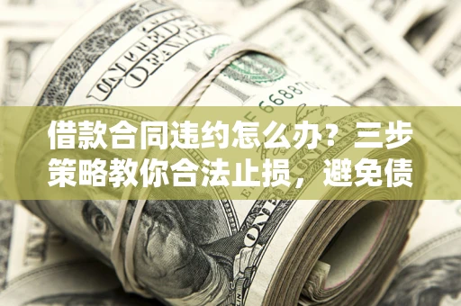 北京借款合同违约怎么办？三步策略教你合法止损，避免债务危机升级