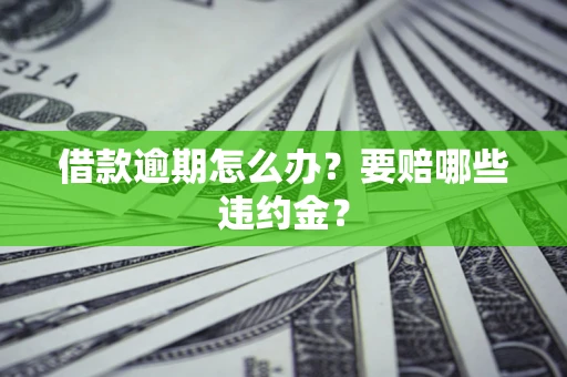 北京借款逾期怎么办？要赔哪些违约金？